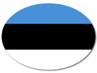 Bunter Babyaufkleber mit Flagge - Estland