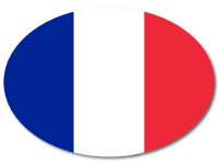 Bunter Babyaufkleber mit Flagge - Frankreich