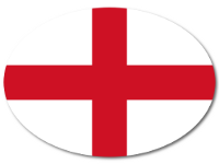 Bunter Babyaufkleber mit Flagge - England