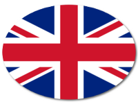 Bunter Babyaufkleber mit Flagge - Großbritannien und Nordirland
