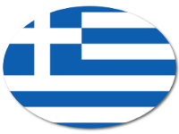Bunter Babyaufkleber mit Flagge - Griechenland