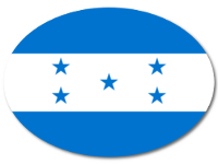 Bunter Babyaufkleber mit Flagge - Honduras