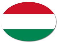 Bunter Babyaufkleber mit Flagge - Ungarn