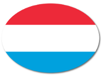 Colored Baby Sticker with Flag - Luxembourg