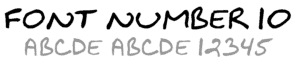 Belly Band - Font 10