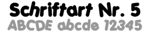 Hoffis Premium Bauchband - Schriftart 5