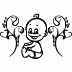 Hoffis Premium Baby Sticker XXL - Motif 1296