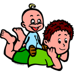 Bunter Geschwisteraufkleber - Motiv BG7-JDJH