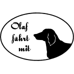 Dog Sticker - Motif H59A *