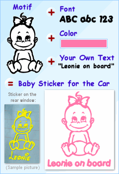 Baby Sticker Composition with Example