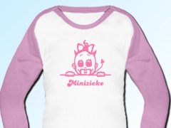 Baby Baseball Shirt mit Motiv