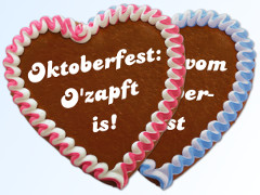 Oktoberfest sticker with text